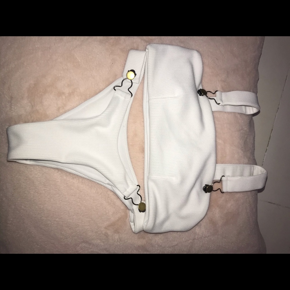 White Overall Bikini